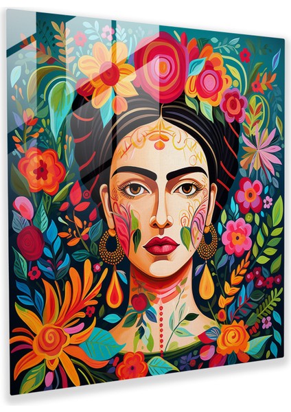 Frida'nın Miras Cam Tablosu - Frida Kahlo Kültürel Miras Duvar Dekorasyonu