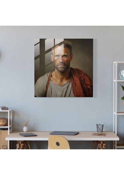 Hermes Cam Tablo - Habercinin Portresi - Hermes Gerçekçi Kalite Cam Sanatı Nefes Kesen Detay modelleri