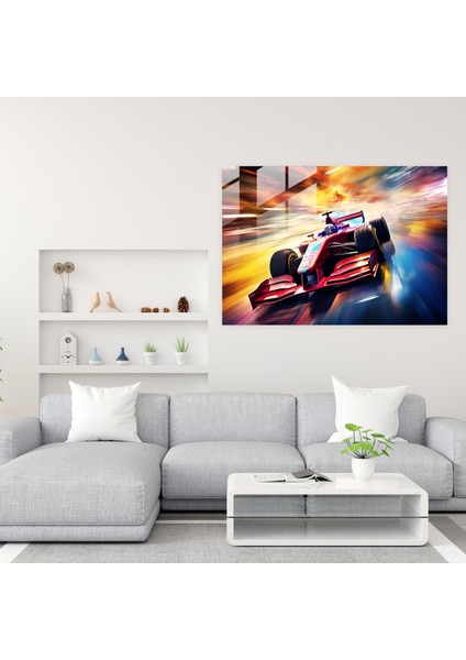 Formula 1 Cam Tablo - Ev Dekorasyonu Hızlı Araba Cam Sanatı fiyatları