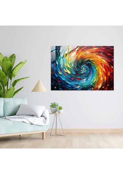 Hipnoz Cam Tablo - Hipnoz Cam Sanatı Soyut Resim Dönen Renkler fiyatları