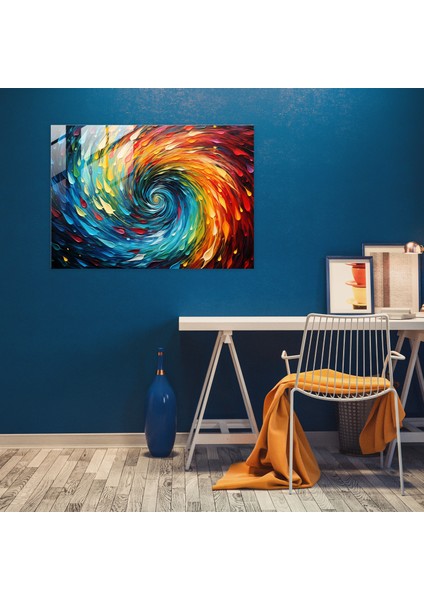 Hipnoz Cam Tablo - Hipnoz Cam Sanatı Soyut Resim Dönen Renkler modelleri