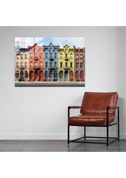 Harlem'in Simge Yapıları Cam Tablosu - Harlem Mimarlık Simge Yapılar fiyatları