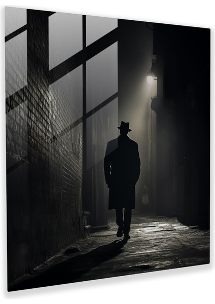 Baba Silueti Cam Tablo - Baba Cam Sanat Siluet