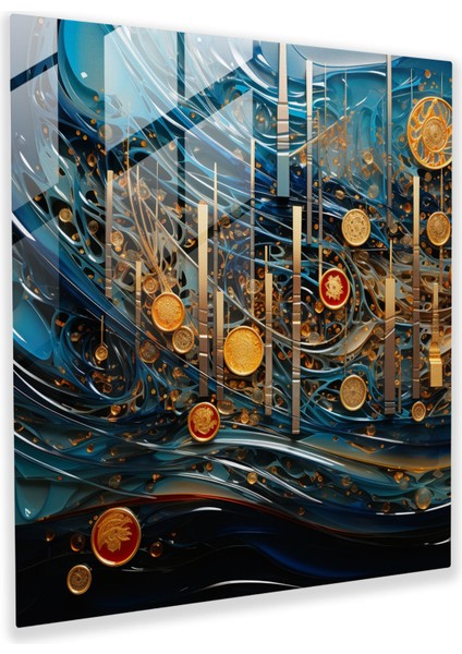 Kutsal Kur'an Cam Tablo Sanatı - Modern Soyut - Kutsal Kur'an Cam Tablo Modern Sanat Ev Dekorasyonu