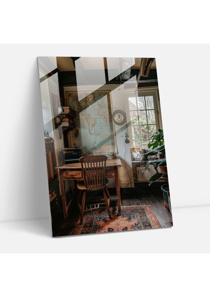 Johannes Vermeer Ev Dekorasyonu - Cam Tablolar Modern Sanat