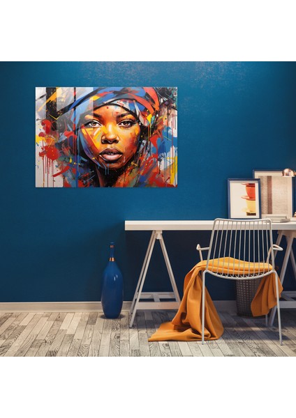 Harlem Modern Sanat - Renkli Kentiçi Vibe ile Harlem Graffiti Sanatı Kanvas Tablo modelleri