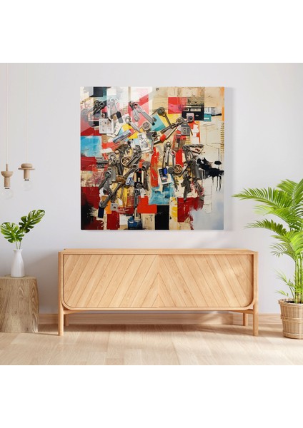 Gezgin Ruhu Füzyonu - Soyut Cam Tablo - Otel Duvar Dekorasyonu Gezgin Ruhu Otel Odası Anahtarları fiyatları