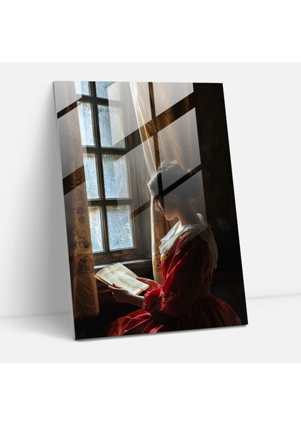 Johannes Vermeer Kanvas Tablo - Kadın Mektup Okur - Modern Sanat Duvar Dekorasyonu