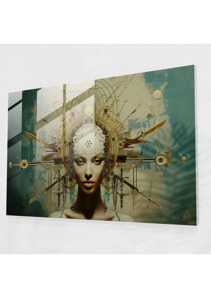 Duvar Dekorasyonu - Illuminati Gizemcilik Mistik Semboller Cam Tablo