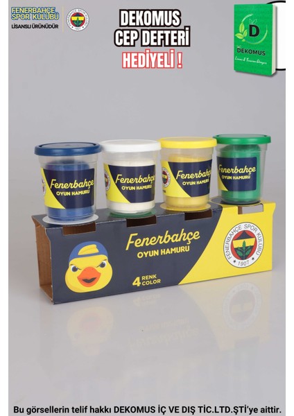 Dekomus Ile Yeni Sezon Lisanslı Fenerbahçe 3'lü Oyun Hamuru