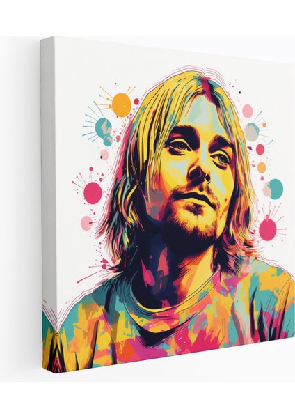 Kurt Cobain Modern Cam Tablo - Kurt Cobain Cam Duvar Sanatı Ev Dekorasyonu