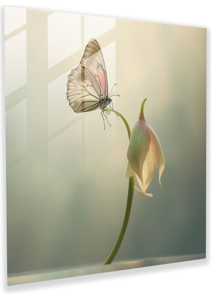 Doğanın Öpücüğü Cam Tablo - Doğa Ilhamlı Öpücük Tasarımı