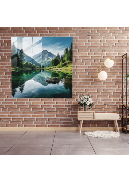 Lentiküler Cam Duvar Sanatı - Huzurlu Yansıma modelleri