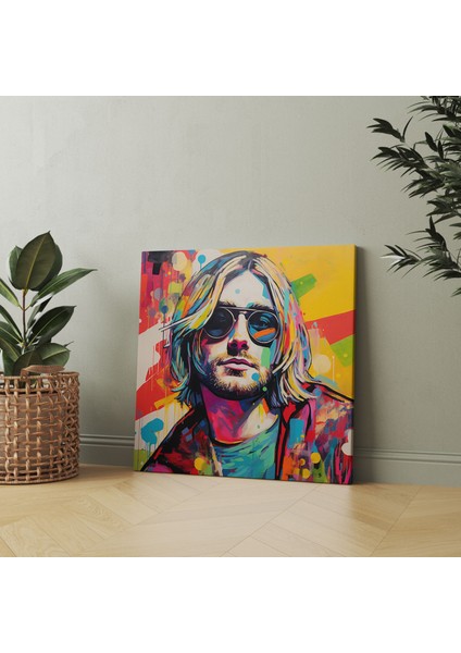 Kurt Cobain Cam Tablo - Duvar Dekorasyonu fiyatları