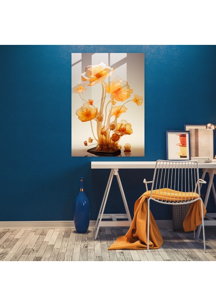 Rüyamsı Ruhlar Cam Tablo - Los Muertos Cam Sanatı Yüzen Kadife Çiçek Yaprakları Duvar Dekorasyonu fiyatları