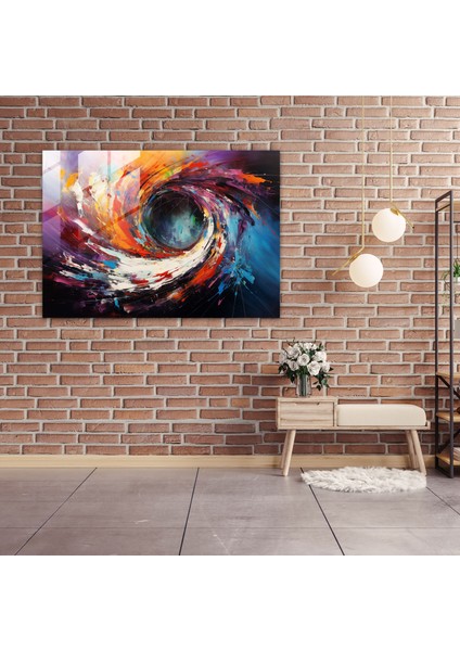 Hipnoz Cam Tablo - Soyut Resim Ev Dekorasyonu Spiral Vortex fiyatları