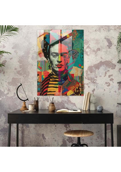 Frida Kahlo Stili Cam Sanatı - Frida Kahlo Eserleri Sürrealist Öz Portre Duvar Dekorasyonu Ev Dekorasyonu fiyatları