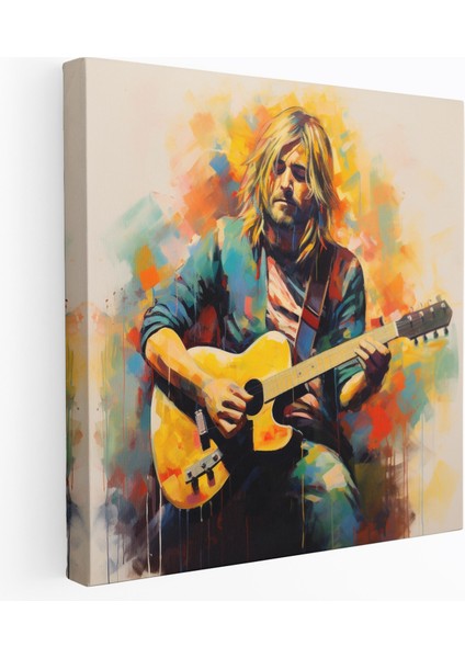 Kurt Cobain Cam Tablosu - Soyut Dışavurumcu Sözler - Kurt Cobain Duvar Dekorasyonu Ev Dekorasyonu Cam Sanatı