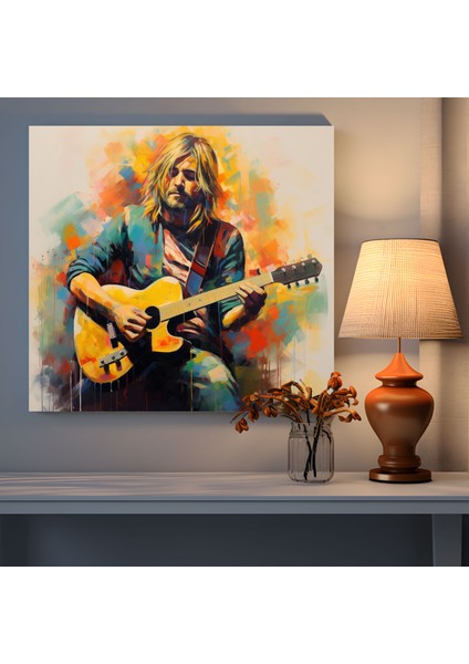 Kurt Cobain Cam Tablosu - Soyut Dışavurumcu Sözler - Kurt Cobain Duvar Dekorasyonu Ev Dekorasyonu Cam Sanatı modelleri