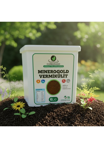 Minerogold Vermikülit 6l | Doğal Su Tutucu | Organik Tarım ve Bahçecilik Için modelleri