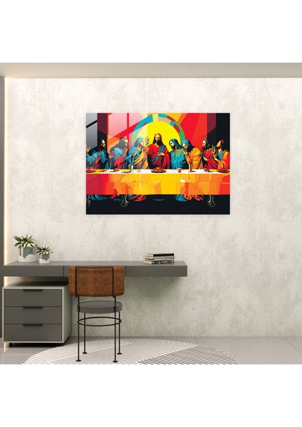 Isa'nın Son Akşam Yemeği Duvar Dekorasyonu - Cam Tablo Isa'nın Son Akşam Yemeği Duvar Dekorasyonu fiyatları