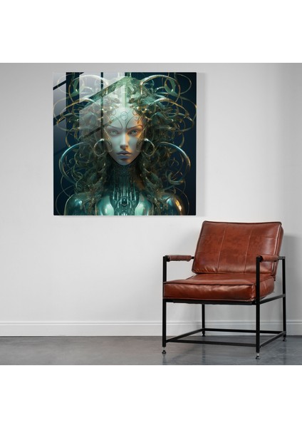 Medusa'nın Siber Yükseliş Cam Tablosu - Medusa Siber Ev Dekorasyonu fiyatları