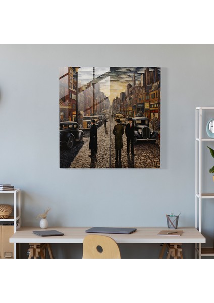 Büyüleyici Desenli Cam Tablo - Ev Dekorasyonu ve Duvar Süslemesi Için Cam Duvar Sanatı - Noktacı Cam Mozaik fiyatları