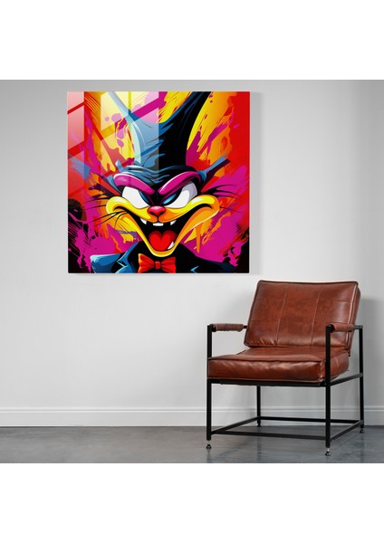 Canlı Renkli Cam Tablo - Canlı Pop Sanat Cam Duvar Sanatı fiyatları