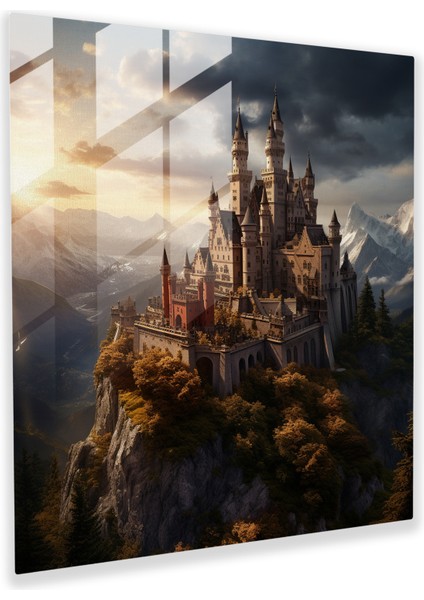 Muhteşem Cam Tablo - Asil Kale Hisarı