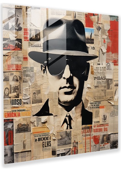 Süreal Hikayeler - Mafya Temalı Cam Tablo Sanatı