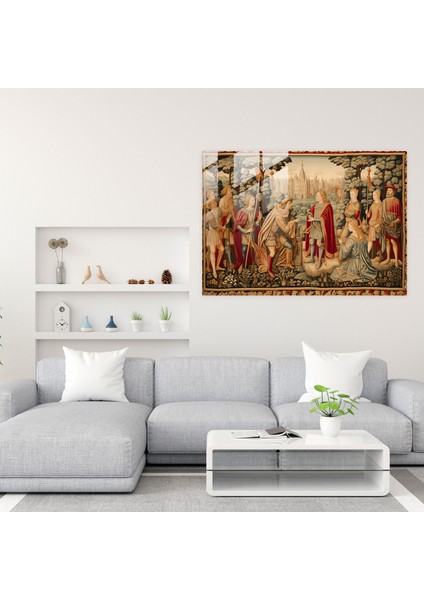 Ortaçağ Evi Dekorasyonu - Modern Sanat Kanvas Tablosu modelleri