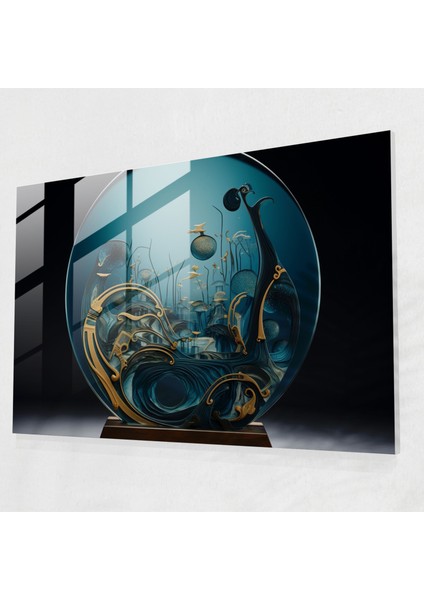 Kuzey Mitolojisi Cam Tablosu - Mitoloji Cam Tablo Ev Dekorasyonu Cam Sanatı