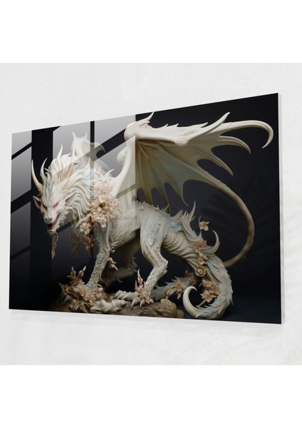 Mitoloji Cam Sanatı - Gerçekçi Heykel - Mitoloji Mitolojik Yaratık Mitoloji Detaylı Işçilik