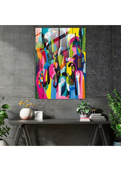 Mannerizm Özü Cam Duvar Sanatı - Mannerizm Duvar Dekorasyonu Cam Duvar Sanatı Modern Sanat fiyatları