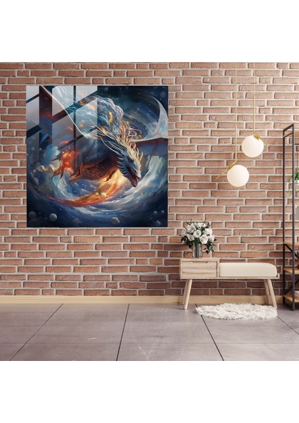 Orta Dünya Cam Tablo - Göksel Yükseliş - Orta Dünya Modern Sanat Cam Sanat Gökyüzleri fiyatları