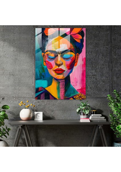Frida Kahlo Stil Modern Sanat - Frida Kahlo Eserleri Cam Tablo Sanatı Ev Dekorasyonu Modern Sanat fiyatları