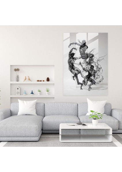 Mannerism Cam Tablo - Dönüşmüş Figürler ve Abartılı Jestler - Mannerism Modern Sanat Cam Sanatı fiyatları