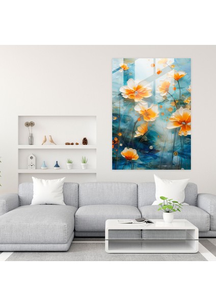 Marigold Manzaraları Cam Tablo - Los Muertos Izlenimci Canlı ve Ifade Dolu Betimleme Yıldız Çiçeği Dolu Manzaralar fiyatları