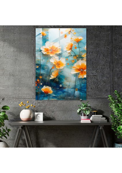 Marigold Manzaraları Cam Tablo - Los Muertos Izlenimci Canlı ve Ifade Dolu Betimleme Yıldız Çiçeği Dolu Manzaralar modelleri