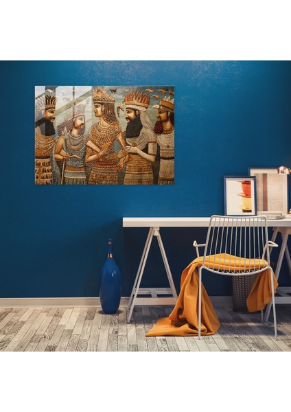 Mezopotamya Mitolojisi Cam Tablosu - Mitoloji Cam Duvar Sanatı Mezopotamya Mitolojisi Kültür Mozaği modelleri