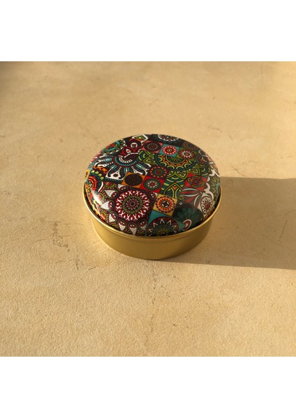 Çok Renkli Gold Teneke Kutu 7X3CM fiyatları