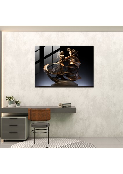 Mitoloji Cam Tablosu - Mitolojik Figürlerin Dansı - Mitoloji Zarafet Cam Sanatı Çağdaş Heykel fiyatları