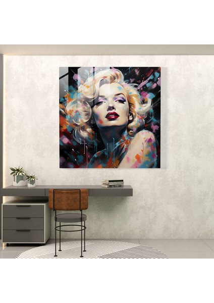 Zarif Zarafet: Marilyn Monroe Cam Tablo - Marilyn Monroe Cam Tablo Duvar Dekorasyonu Sofistike Tasarım modelleri