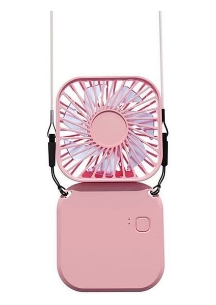 El Fanı Mini Masaüstü ve Boyun Askılı Fan Portatif Şarjlı 3 Kademeli Vantilatör Soğutucu