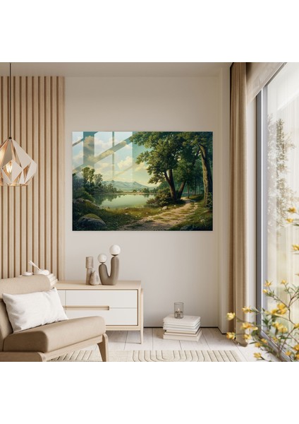 Neoklasik Cam Sanatı - Ev Dekorasyonu Cam Sanatı Cam Duvar Sanatı modelleri