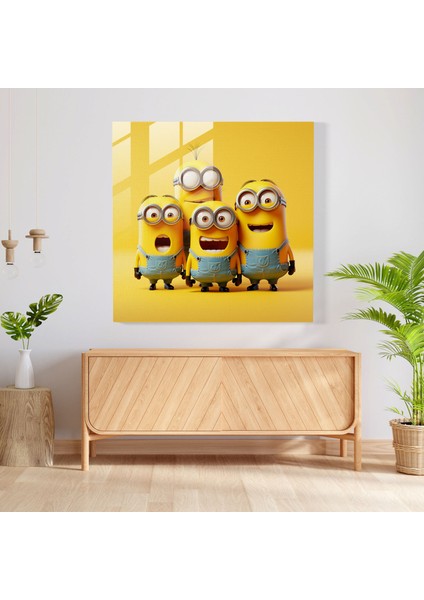 Minion Cam Tablo - Minions Modern Sanat Cam Sanatı Cam Baskı fiyatları