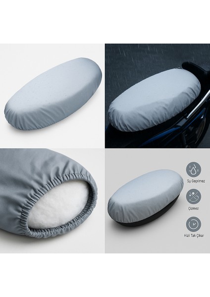 Mondial 135 Uag Su Geçirmez Branda Motosiklet Sele Kılıfı – Lastikli, Uv Korumalı (Gri) modelleri