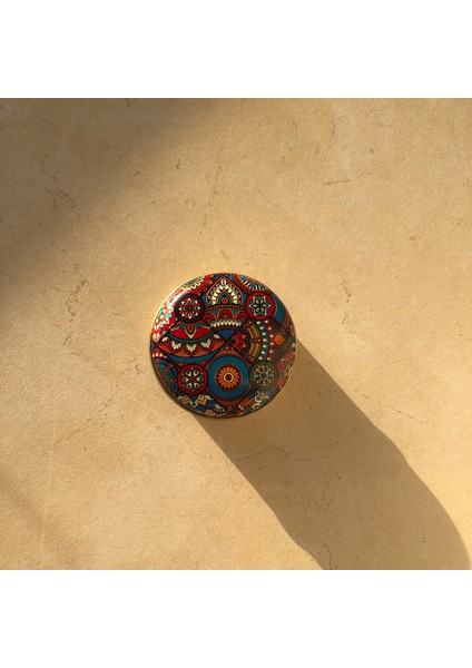 Çok Renkli Gold Teneke Kutu 7X3CM fiyatları