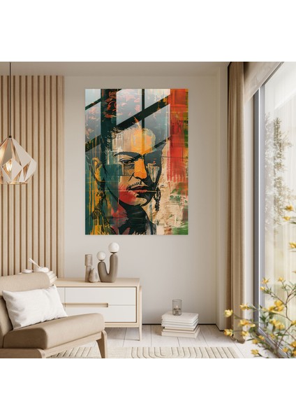 Frida Kahlo Tarzı Duvar Dekorasyonu - Kanvas Tablo Cam Sanatı Duvar Dekorasyonu fiyatları