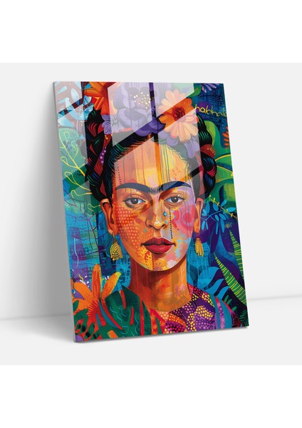 Frida Kahlo Tarzı Cam Duvar Sanatı - Frida Kahlo Eserleri Cam Duvar Sanatı Duvar Dekorasyonu Ev Dekorasyonu